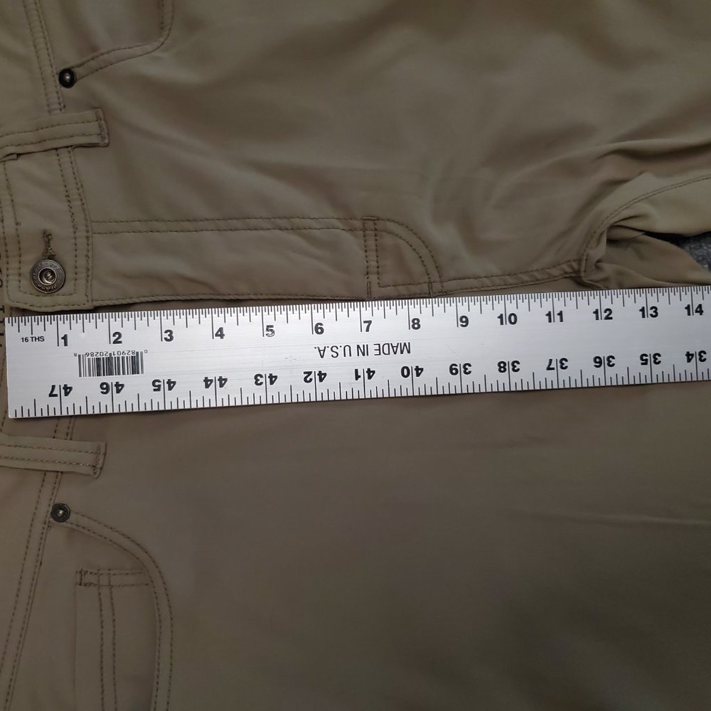 prAna Slim Fit 38x32 (Meas 38x27 11.5") Beige Outdoor Hiking *Hemmed* Pants A17 - Picture 9 of 9